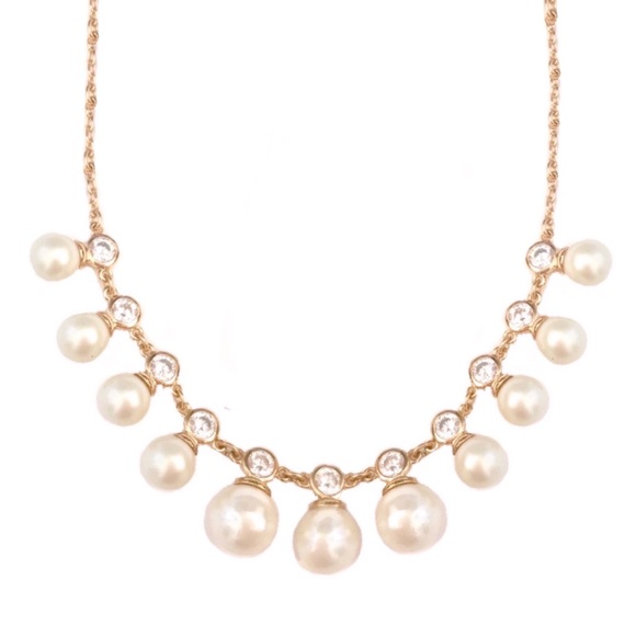 kate spade Jewelry - KATE SPADE • Crystal Pearl Necklace